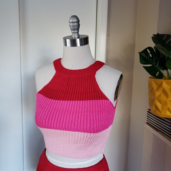 Pink Ombre Knit Set Size Large NEW! - Picture 1 of 14